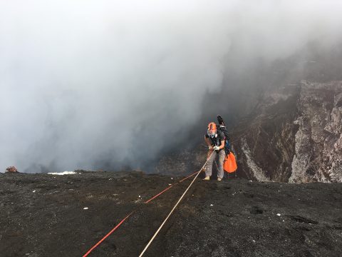 Volcanoes Climber Chris Descend